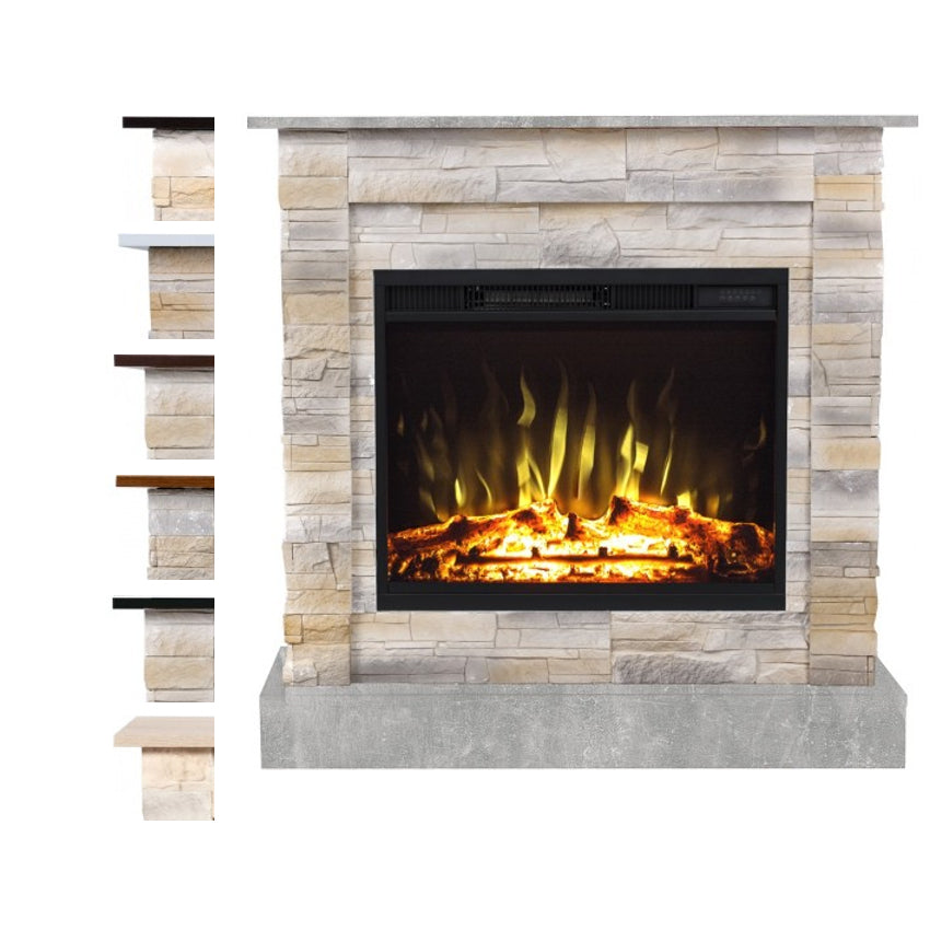 Aflamo LED Standkamin Vigo Stone Desert