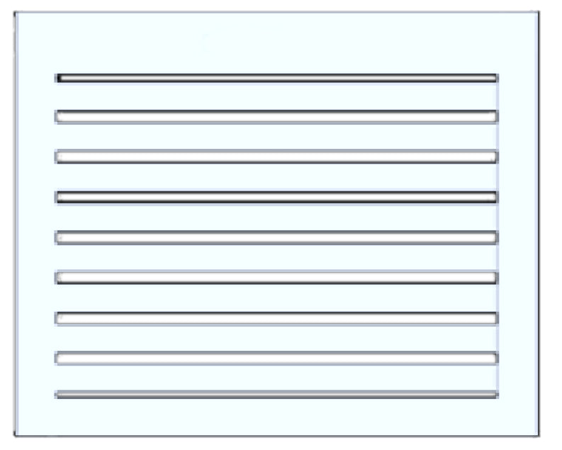 Aluminium Rückenteil in anthrazit RAL 9003