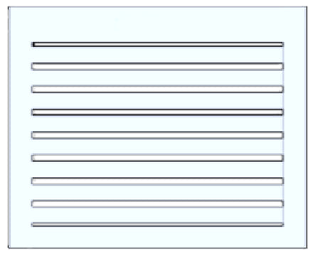 Aluminium Rückenteil in anthrazit RAL 9003
