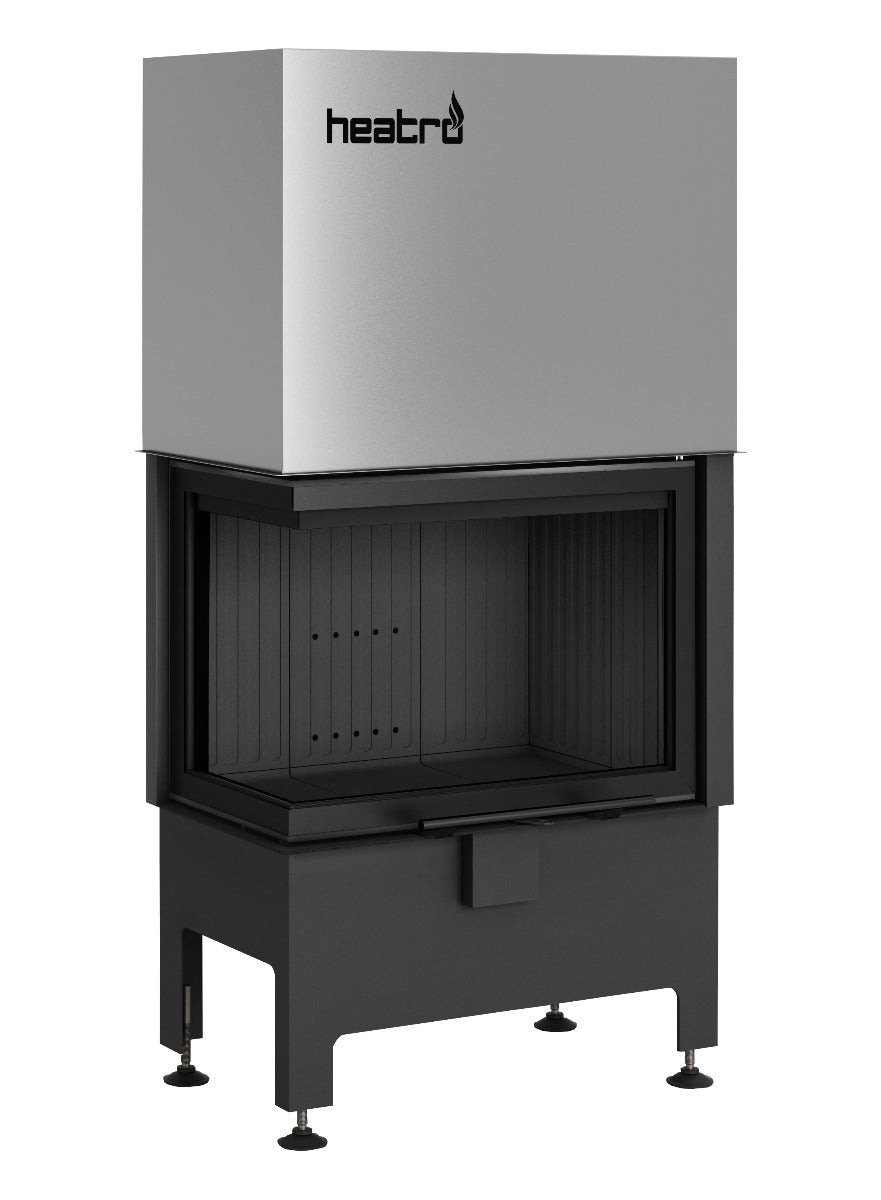 Heatro 55LH| Sichtscheibe links| schwarze Edition| 9 kW