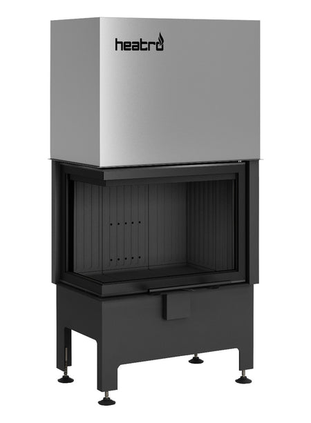 Heatro 55LH| Sichtscheibe links| schwarze Edition| 9 kW