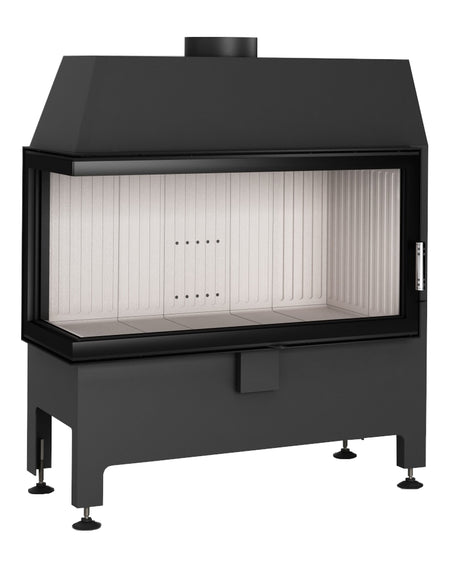 Heatro 81L| 12 kW| Panoramascheibe mit Seitenverglasung links