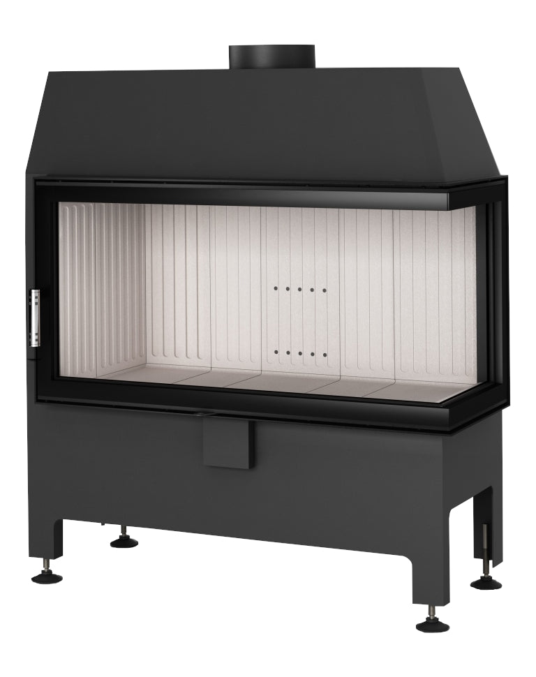 Heatro 81P| 12 kW| Panoramascheibe mit Seitenverglasung rechts