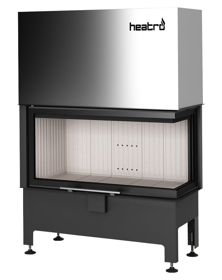 Heatro 81PH| Panoramascheibe mit Seitenverglasung rechts| 12 kW