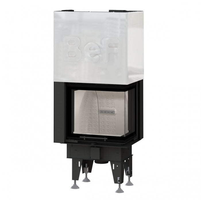 Warmluft Kamineinsatz BEF FEEL V 6 CP | Eckscheibe RECHTS | hochschiebbar | 5 kW| Klimaworld.com