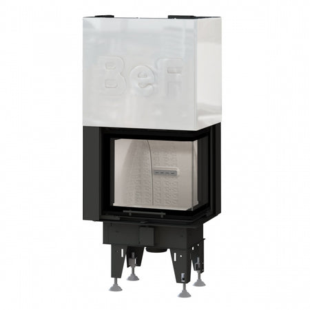 Warmluft Kamineinsatz BEF FEEL V 6 CP | Eckscheibe RECHTS | hochschiebbar | 5 kW| Klimaworld.com