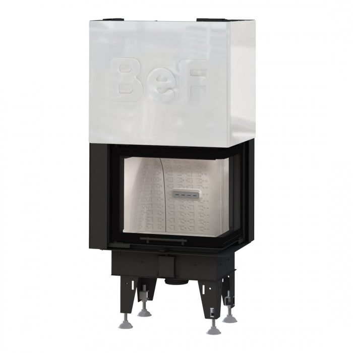 Warmluft Kamineinsatz BEF FEEL V 7 CP | Eckscheibe RECHTS | hochschiebbar | 7 kW| Klimaworld.com