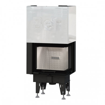 Warmluft Kamineinsatz BEF FEEL V 7 CP | Eckscheibe RECHTS | hochschiebbar | 7 kW| Klimaworld.com