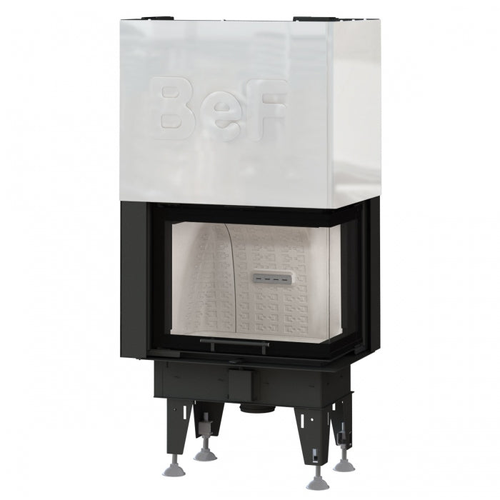 BeF Kamineinsatz Feel 8 | 8 kW | Hebetür | Eckscheibe rechts | Klimaworld.com