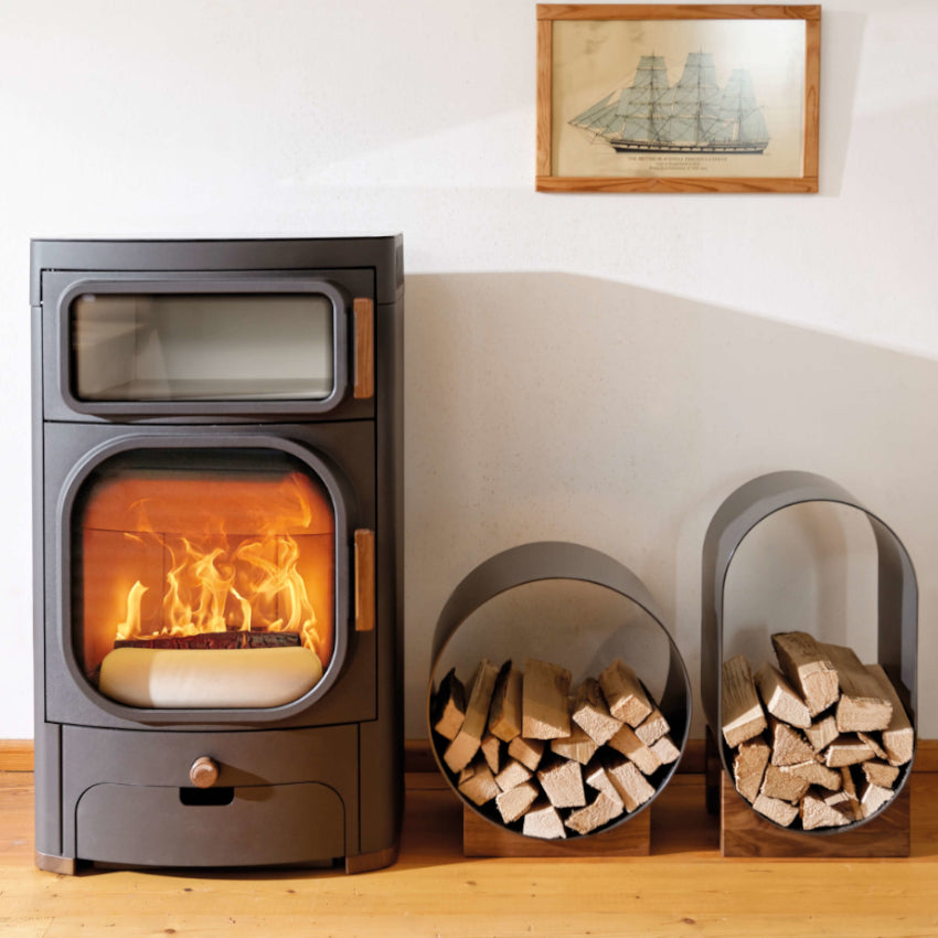 Heidi Back | Kaminofen mit Backfunktion | mit Holzlade