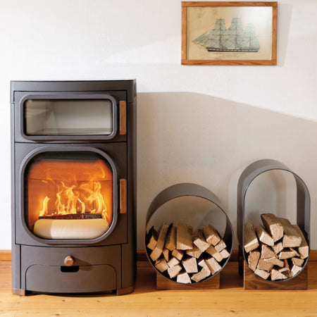 Heidi Back | Kaminofen mit Backfunktion | mit Holzlade