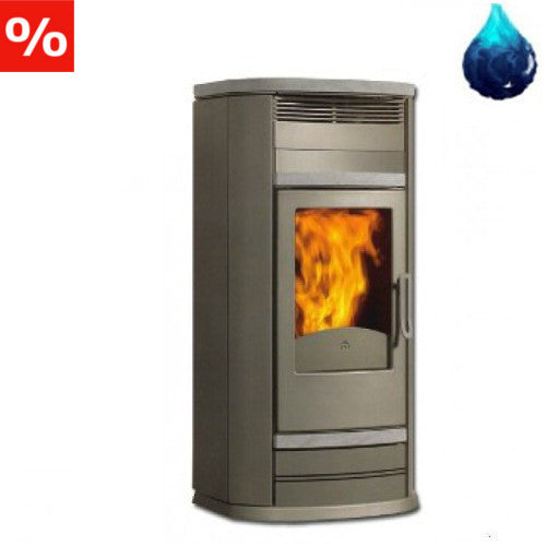 Pelletskaminofen wasserführend Norma 14 Edilkamin Naturstein