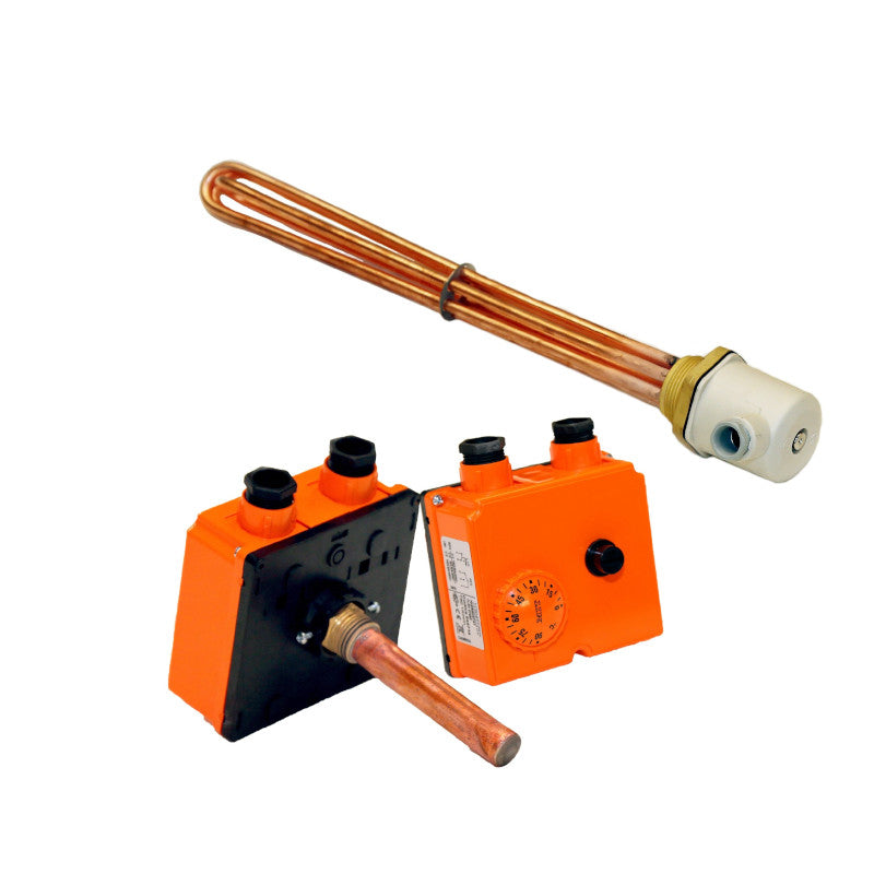 ThermoFlux elektrische Heizpatrone 6 kW  + Thermostat ➔ www.klimaworld.com