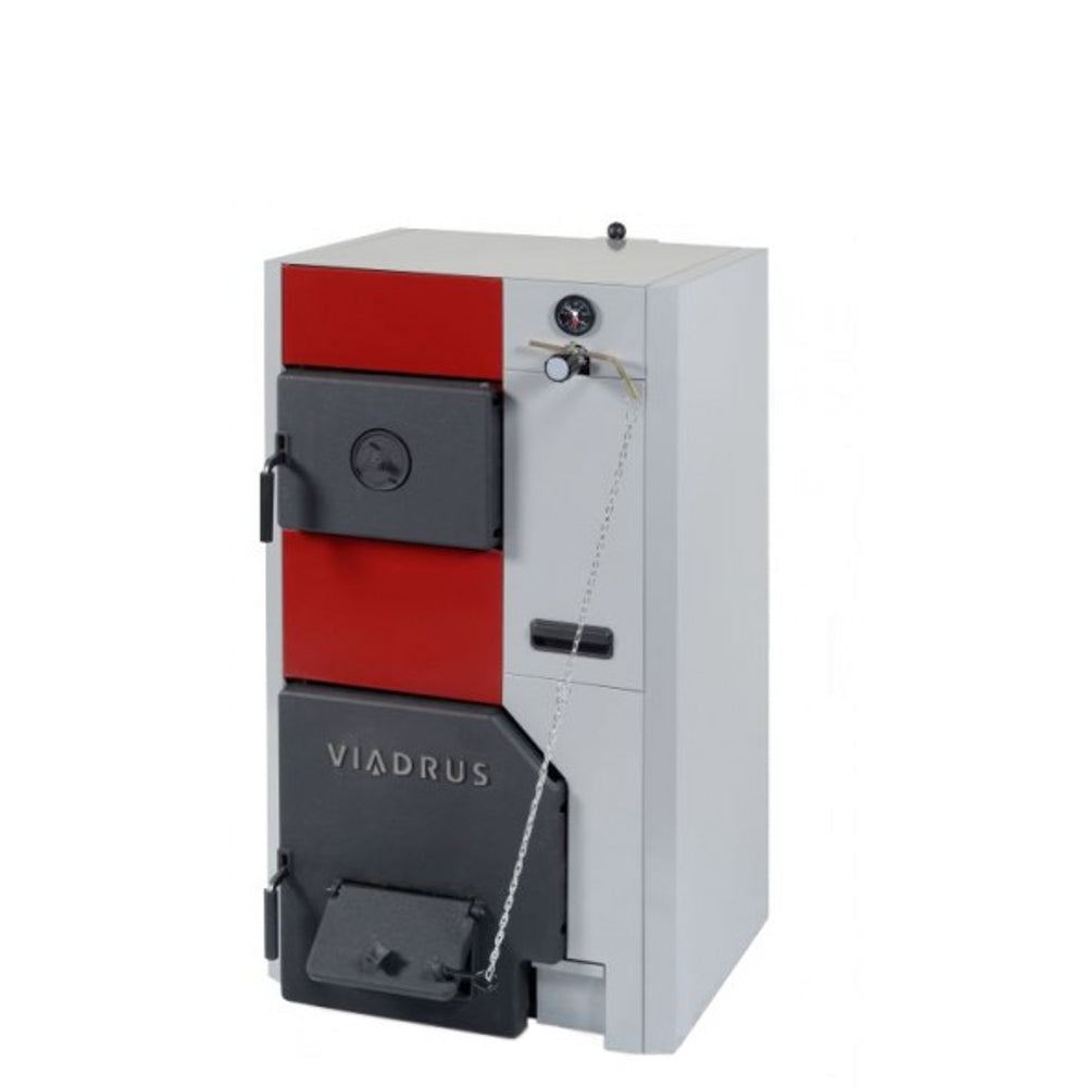 Viadrus Herkules U24 mit 5 Glieder 46 kW Gusskessel Festbrennstoffkessel