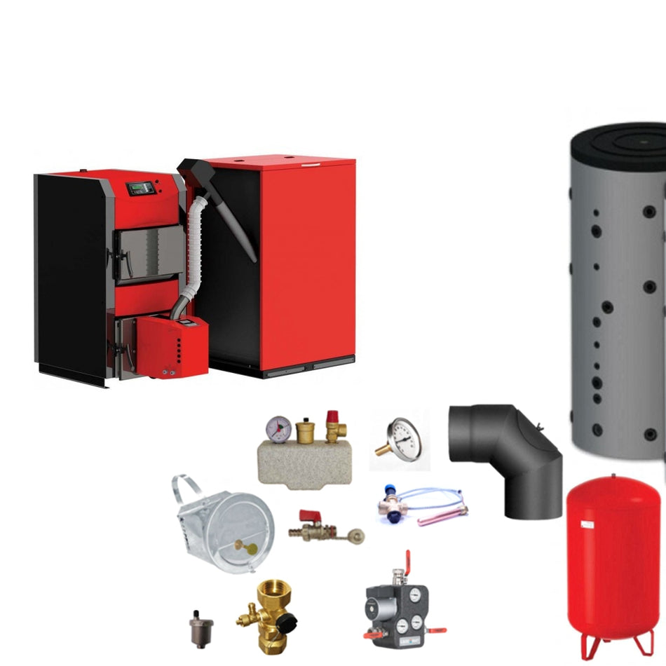 ThermoFlux Kombikessel | HKK Active Bioflux 17kW | Komplettset 2