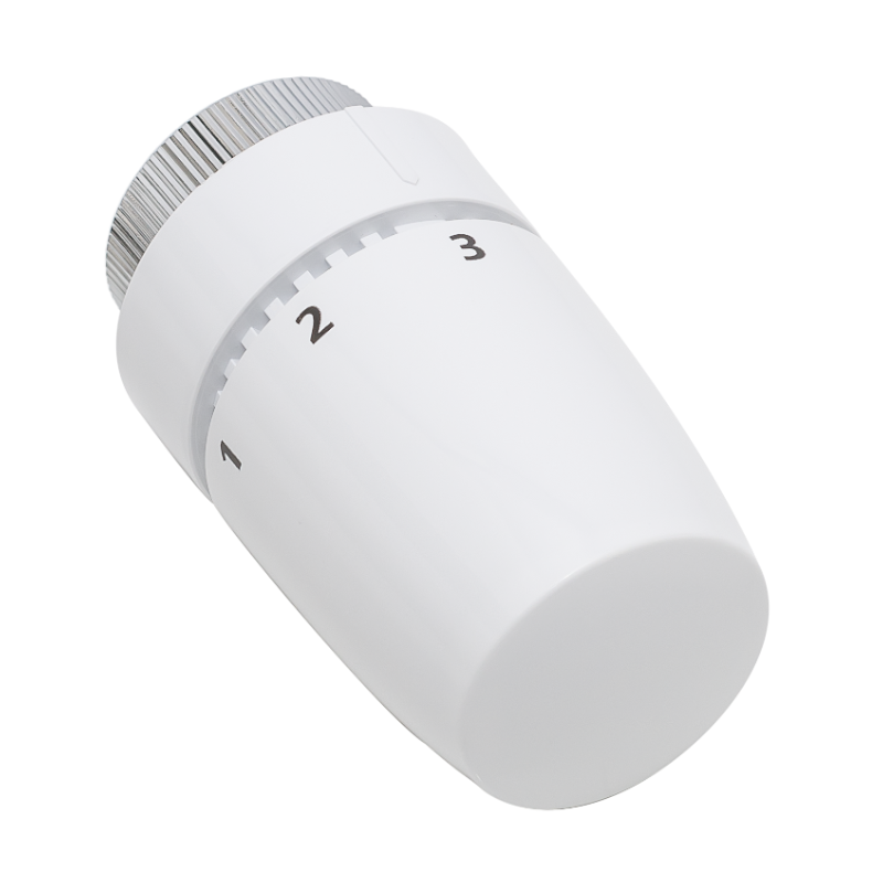 HM Heizkoerper | Thermostatkopf HM Standard mit Logo | weiß | www.klimaworld.com