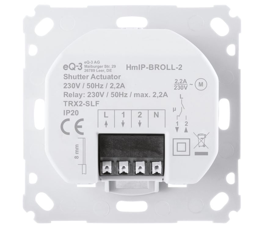 Homematic IP Rollladenaktor für Markenschalter | klimaworld.com
