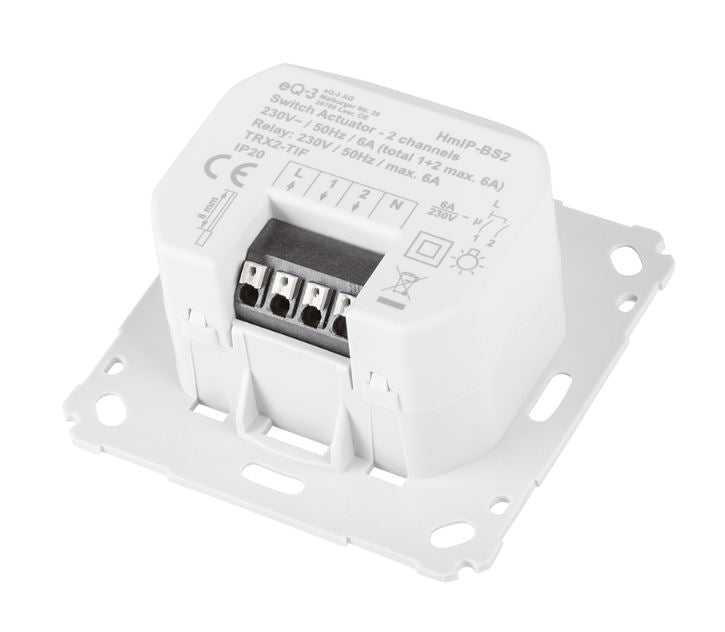 Homematic IP Schaltaktor für Markenschalter - 2-fach | eQ-3 | HmIP-BS2