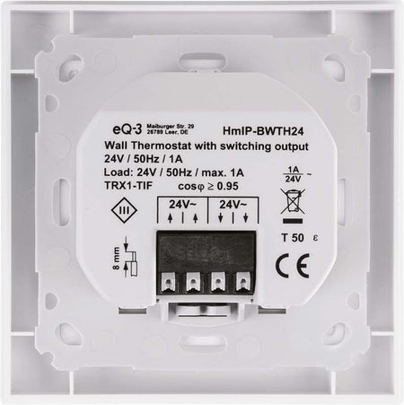 Homematic IP Wandthermostat mit Schaltausgang - 24 V | HmIP-BWTH24