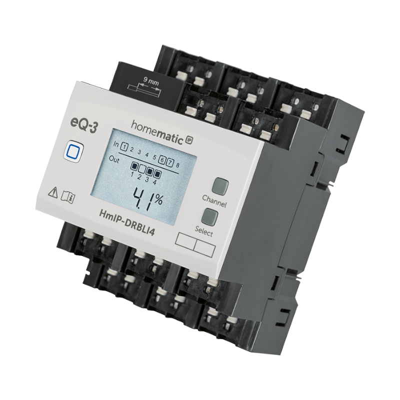 Homematic IP Jalousieaktor - 4-fach - Hutschiene | eQ-3 | HmIP-DRBLI4 ➔ www.klimaworld.com