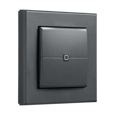 Homematic IP Wandtaster - 2-fach - anthrazit  | seitliche Ansicht | eQ-3 | HmIP-WRC2-A