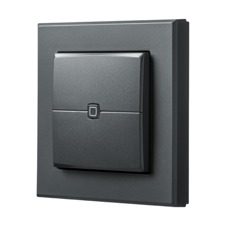 Homematic IP Wandtaster - 2-fach - anthrazit  | seitliche Ansicht | eQ-3 | HmIP-WRC2-A