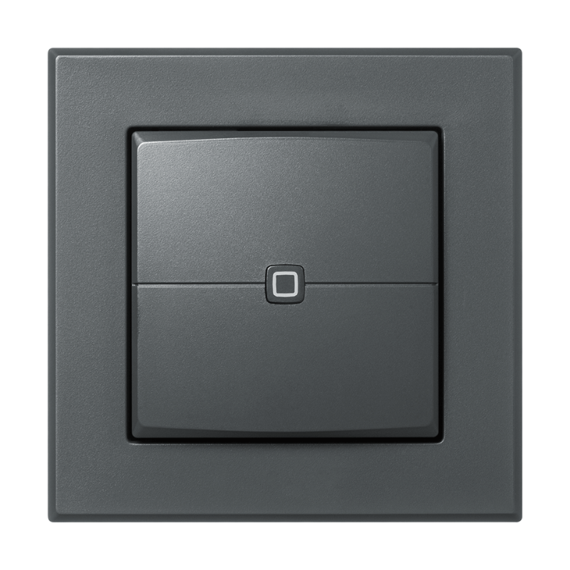 Homematic IP Wandtaster - 2-fach - anthrazit  | Front | eQ-3 | HmIP-WRC2-A