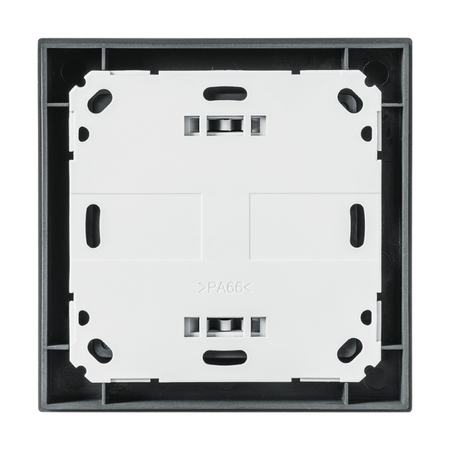 Homematic IP Wandtaster - 2-fach - anthrazit  | Rueckansicht | eQ-3 | HmIP-WRC2-A