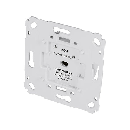 Homematic IP Wired Wandtaster für Markenschalter - 2-fach | HmIPW-BRC2