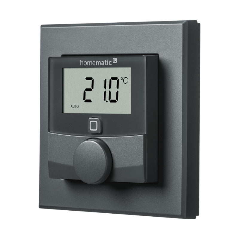 Homematic IP Wired Wandthermostat - anthrazit | eQ-3 | HmIPW-WTH-A | Front | www.klimaworld.com