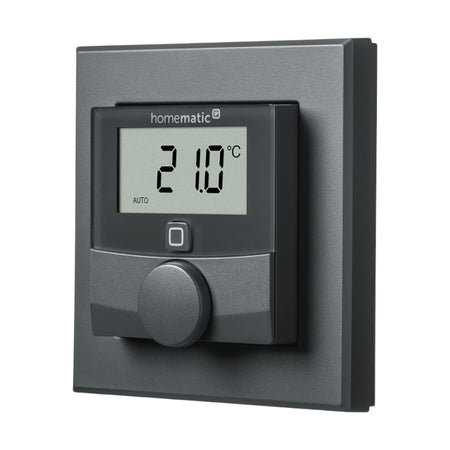 Homematic IP Wired Wandthermostat - anthrazit | eQ-3 | HmIPW-WTH-A | Front | www.klimaworld.com