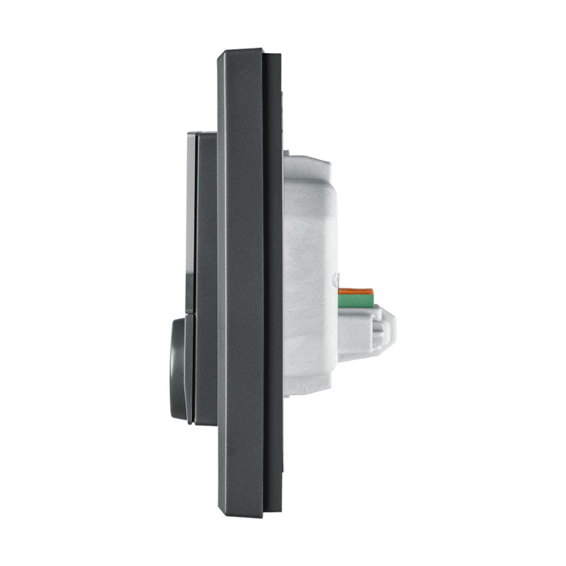 Homematic IP Wired Wandthermostat - anthrazit | eQ-3 | HmIPW-WTH-A | Seitenansicht | www.klimaworld.com