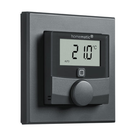 Homematic IP Wired Wandthermostat - anthrazit | eQ-3 | HmIPW-WTH-A | Front | www.klimaworld.com
