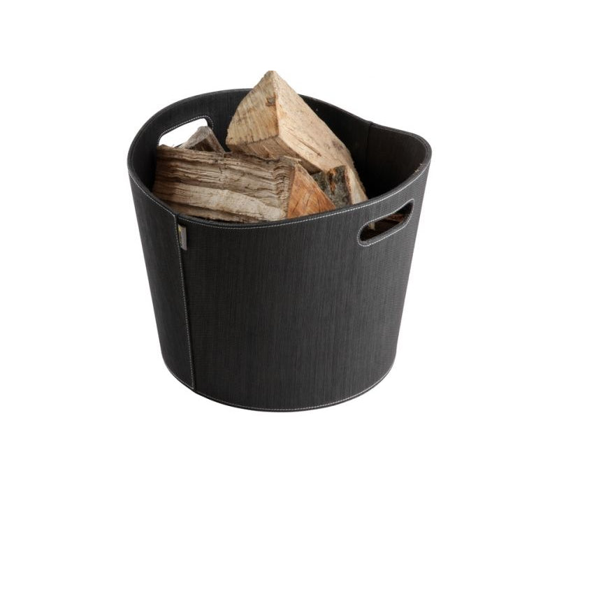 Aduro | Proline Holzkorb aus PET | schwarz | Ø 39 cm