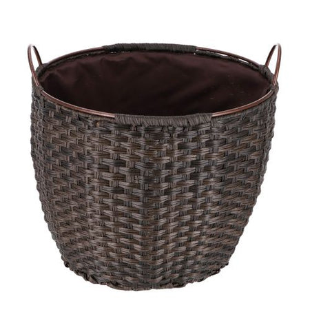 TermaTech Kaminholzkorb Rattan Braun| 68 Liter
