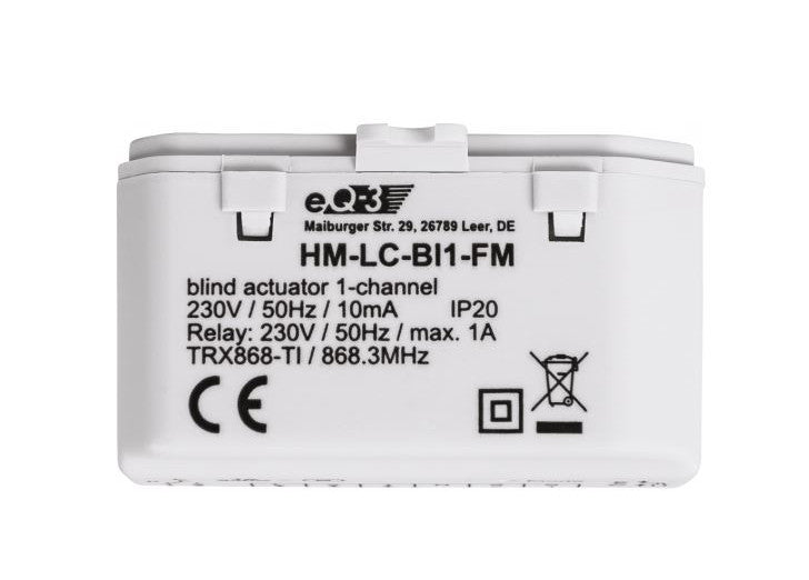 Homematic Funk Rollladenaktor 1-fach | Unterputz | eQ-3 | HM-LC-Bl1-FM 