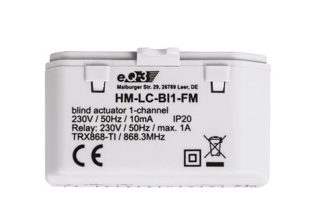 Homematic Funk Rollladenaktor 1-fach | Unterputz | eQ-3 | HM-LC-Bl1-FM 