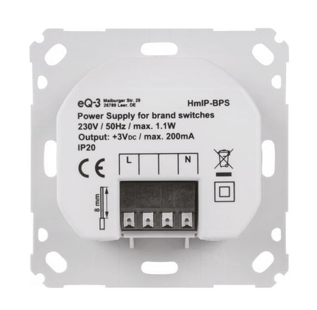 Homematic IP Netzteil für Markenschalter | eQ-3 | HmIP-BPS