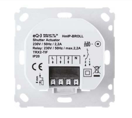 Homematic IP Rollladenaktor für Markenschalter | eQ-3 | HmIP-BROLL-2