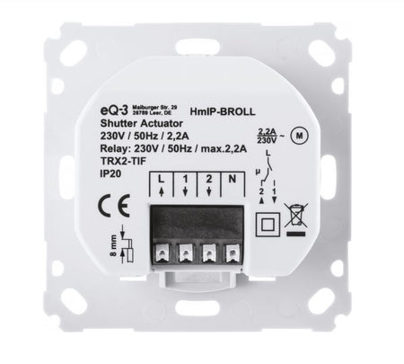 Homematic IP Rollladenaktor für Markenschalter | eQ-3 | HmIP-BROLL