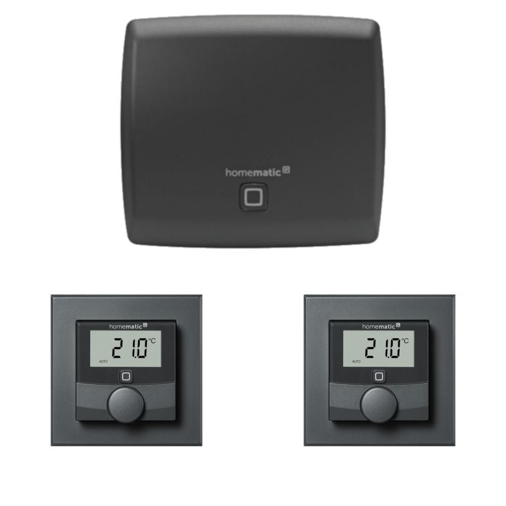 Homematic IP smarte Fußbodenheizung anthrazit | eQ-3 | für 2 Räume | klimaworld.com