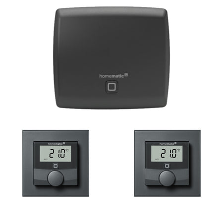 Homematic IP smarte Fußbodenheizung anthrazit | eQ-3 | für 2 Räume | klimaworld.com