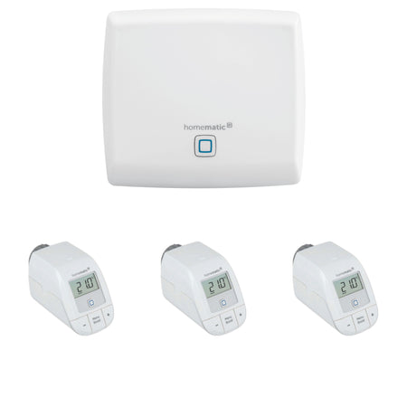 Homematic IP Starter Set Heizen | eQ-3 | 3 Basic Heizkörperthermostate | klimaworld.com