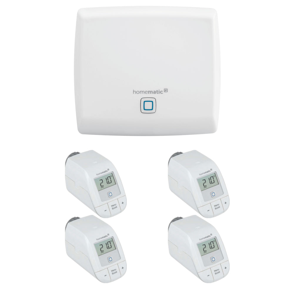 Homematic IP Starter Set Heizen | eQ-3 | 3 Basic Heizkörperthermostate | klimaworld.com