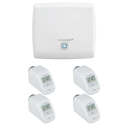 Homematic IP Starter Set Heizen | eQ-3 | 3 Basic Heizkörperthermostate | klimaworld.com