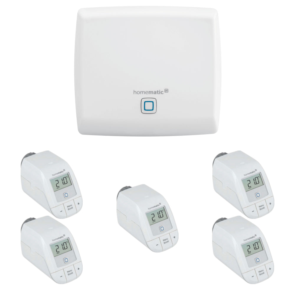 Homematic IP Starter Set Heizen | eQ-3 | 3 Basic Heizkörperthermostate | klimaworld.com