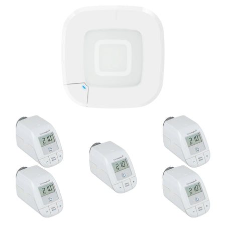 Homematic IP Starter Set Heizen | eQ-3 | 5 Basic Heizkörperthermostate | klimaworld.com