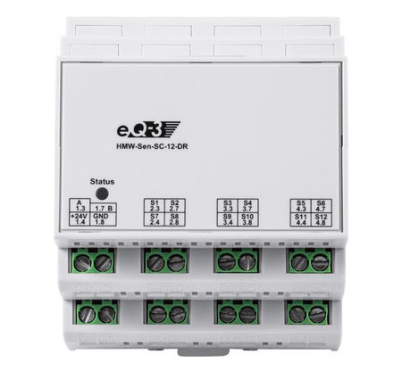 Homematic Wired RS485 Schließerkontakt 12 Eingänge | HMW-Sen-SC-12-DR