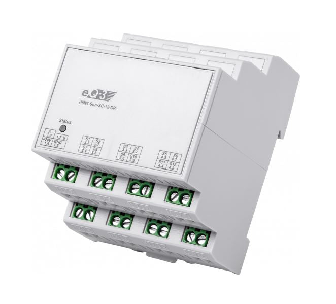 Homematic Wired RS485 Schließerkontakt 12 Eingänge | HMW-Sen-SC-12-DR