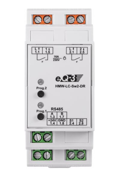 Homematic Wired RS485 Schaltaktor 2-fach | eQ-3 | HMW-LC-Sw2-DR